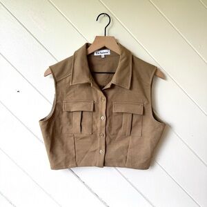 En Saison cropped vest